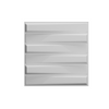 Panel De Pared Strait  50x0.25x50 Cm Color Blanco Vente-unique