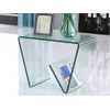 Mesa Auxiliar Zenia  55x45x45 Cm Color Transparente Venta-unica