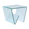 Mesa Auxiliar Zenia  55x45x45 Cm Color Transparente Venta-unica