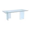 Mesa Fija Coledon  210x90x75 Cm Color Transparente Venta-unica