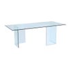 Mesa Fija Coledon  210x90x75 Cm Color Transparente Venta-unica