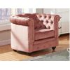 Sillón Clásico Chesterfield  85x78x72 Cm Color Rosa Palo Vente-unique