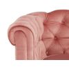 Sillón Clásico Chesterfield  85x78x72 Cm Color Rosa Palo Vente-unique