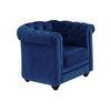 Sillón Clásico Chesterfield  85x78x72 Cm Color Azul Eléctrico Vente-unique