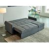 Sofá Cama Canetti  206x86x98 Cm Color Gris Venta-unica