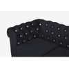 Sofá Fijo Chesterfield  205x88x72 Cm Color Negro Vente-unique