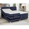 Cama Continental Boxspring Castel  215x168x112 Cm Color Azul Oscuro Vente-unique