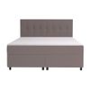 Cama Continental Boxspring Siero  208x160x110 Cm Color Gris Vente-unique