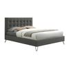 Base De Cama Costanza  148x205x110.5 Cm Color Gris Vente-unique