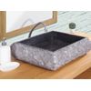 Lavabo Sobre Encimera River  50x40x13 Cm Color Gris Vente-unique