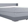 Cama Continental Boxspring Asti  200x210x100 Cm Color Gris Claro, Gris Vente-unique