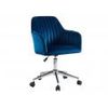 Silla De Escritorio Eleana  59x61.5x79.5 Cm Color Azul Eléctrico Venta-unica