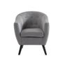 Sillón Clásico Miokas  66x70x76 Cm Color Gris Venta-unica