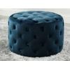 Puf Fourca  60x60x38 Cm Color Azul Oscuro Venta-unica