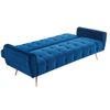 Sofá Cama Polani  209x83x83 Cm Color Azul Eléctrico Venta-unica