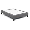 Somier Tapizado Somnus  190x140x35 Cm Color Gris Vente-unique