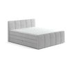 Cama Continental Boxspring Verone  222x169x111 Cm Color Gris Claro Vente-unique