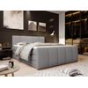 Cama Continental Boxspring Verone  222x169x111 Cm Color Gris Claro Vente-unique