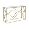 Mesa Consola Athena  120x40x78 Cm Color Transparente, Dorado Vente-unique