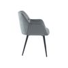 Silla Góndola Pega  58.5x62x78 Cm Color Gris Venta-unica