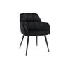 Silla Góndola Pega  58.5x62x78 Cm Color Negro Vente-unique