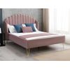 Cama Clásica Sagali  158x203x126 Cm Color Rosa Palo Vente-unique