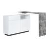 Mueble Bar Eldir 1 Cajón 130x40x95 Cm Color Gris, Blanco Vente-unique