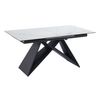 Mesa Extensible Libsy  220x90x76 Cm Color Negro, Blanco Venta-unica