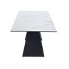 Mesa Extensible Libsy  220x90x76 Cm Color Negro, Blanco Venta-unica