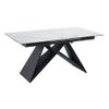 Mesa Extensible Libsy  220x90x76 Cm Color Negro, Blanco Venta-unica