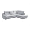 Sofá Cama Pylos  269x219x100 Cm Color Gris Claro Vente-unique