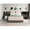 Cama Continental Boxspring Rimini  200x181x118 Cm Color Beige, Crema Vente-unique