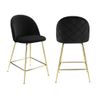 Taburete De Bar Melbourne  51x58x95 Cm Color Negro Venta-unica