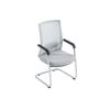 Silla Conferencia Rulio  58x51.5x102 Cm Color Gris Venta-unica