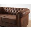 Sofá Fijo Chesterfield  168x88x72 Cm Color Marrón Vente-unique