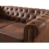 Sofá Fijo Chesterfield  168x88x72 Cm Color Marrón Vente-unique