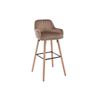 Taburete De Bar Eleana  47x52x98 Cm Color Beige Venta-unica