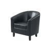 Sillón Cabriolet Cristobal Ii  78x71x76 Cm Color Negro Venta-unica