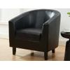 Sillón Cabriolet Cristobal Ii  78x71x76 Cm Color Negro Venta-unica