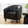 Sillón Cabriolet Cristobal Ii  78x71x76 Cm Color Negro Venta-unica