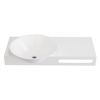 Lavabo Con Encimera Integrada Yumiko  100x54x20 Cm Color Blanco Vente-unique