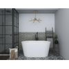 Bañera Exenta Apogon  130x71x58 Cm Color Blanco Vente-unique