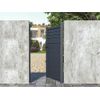 Puerta De Jardín Viazo  100x4.6x173 Cm Color Gris Antracita Vente-unique