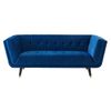 Sofá Fijo Samantha Ii  200x91x76 Cm Color Azul Oscuro Venta-unica