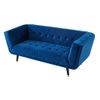 Sofá Fijo Samantha Ii  200x91x76 Cm Color Azul Oscuro Venta-unica