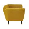 Sillón Clásico Samantha Ii  110x91x76 Cm Color Amarillo Venta-unica