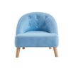 Sillón Clásico Maggie  51x51x50 Cm Color Azul Celeste Venta-unica