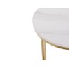 Mesa Consola Caloura  120x41x79 Cm Color Blanco, Dorado Vente-unique