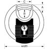 Candado Redondo Excell Acero Inoxidable 70 Mm M40eurd Master Lock