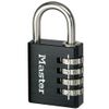 Candado Con Código 40 Mm Aluminio Negro 7640eurdblk Master Lock